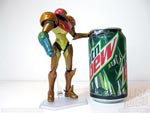 Figma Samus Aran - scale comparison - Mt. Dew